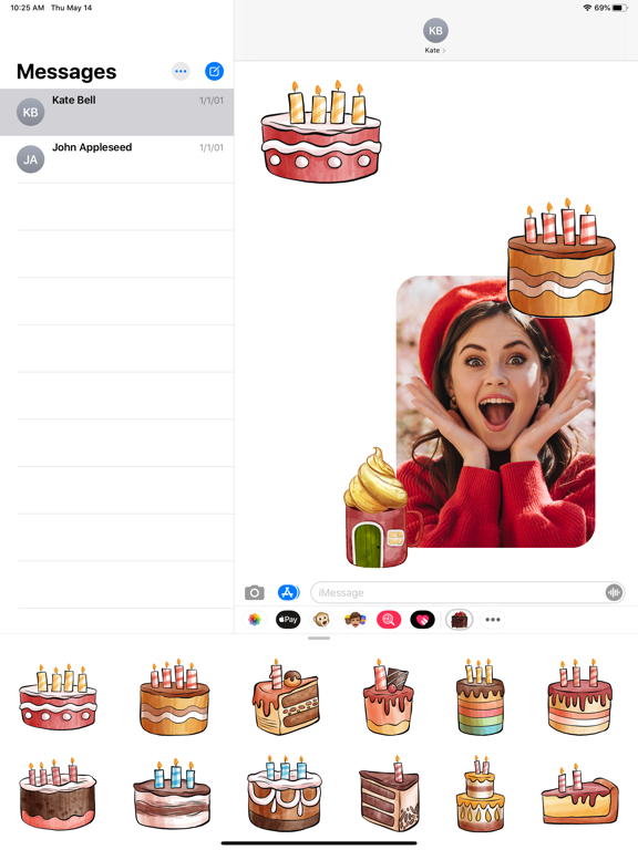 Screenshot #6 pour Appetizing Cake & Tea Stickers