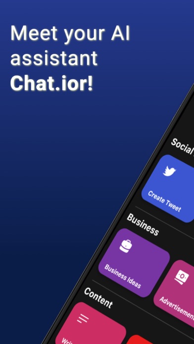 Chat.ior - Smart AI Chatbot Screenshot