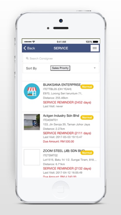 ConSales Screenshot