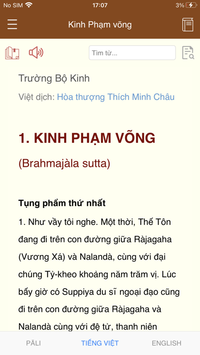 Nikaya Reading Screenshot
