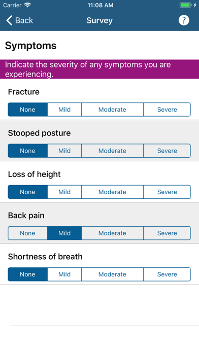 Osteoporosis Manager Screenshot