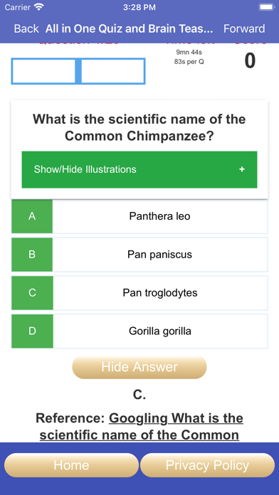 Screenshot #2 pour All Around Topics Quiz PRO