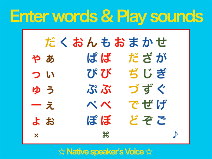 Japanese HIRAGANA Board