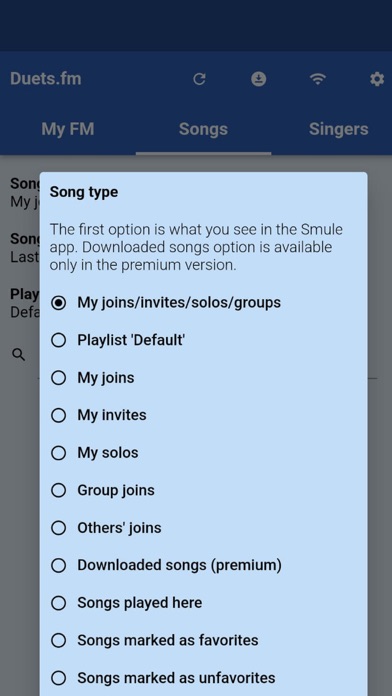 Duets.fm Screenshot