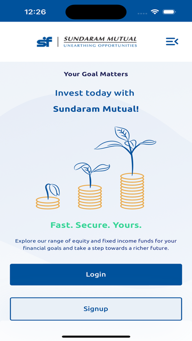 Sundaram Mutual's Investor App Screenshot