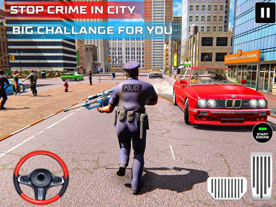 Police Chase Gangster Cop Game