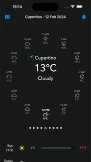 weather app + iphone screenshot 1