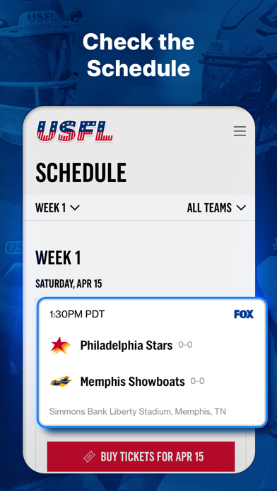 USFL | The Official App Screenshot