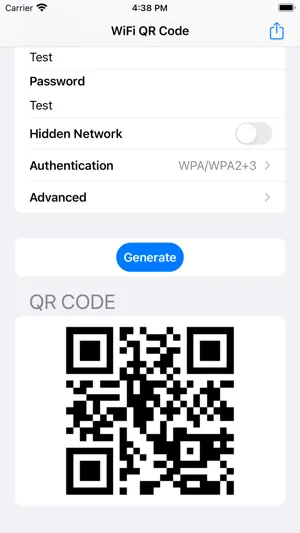 WiFi QR-Code screenshot 2