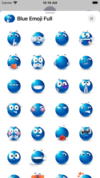 Blue Emoji screenshot-3