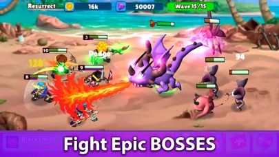 IDLE Warrior Tales AFK Battle Screenshot