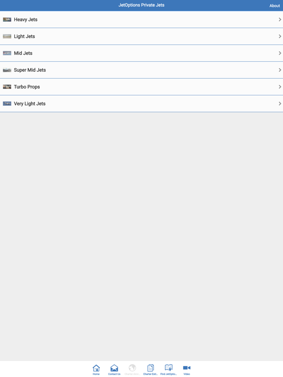 JetOptions Private Jets iPad screenshot 3 - Business app