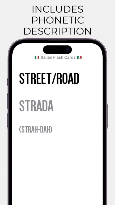 Italian Flashcards Screenshot