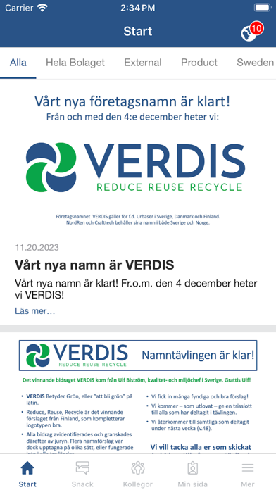 Verdis Sweden Screenshot