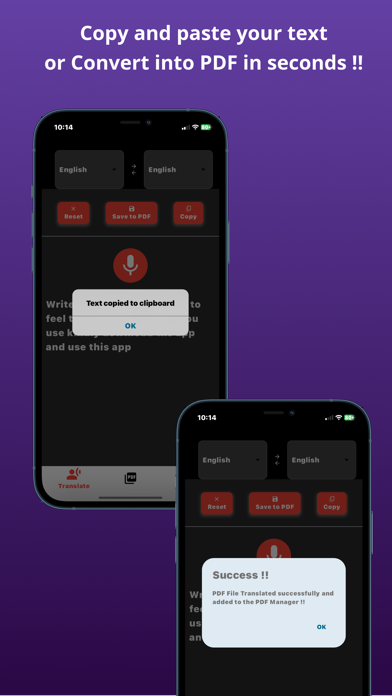 Translate Offline:Voice to PDF Screenshot