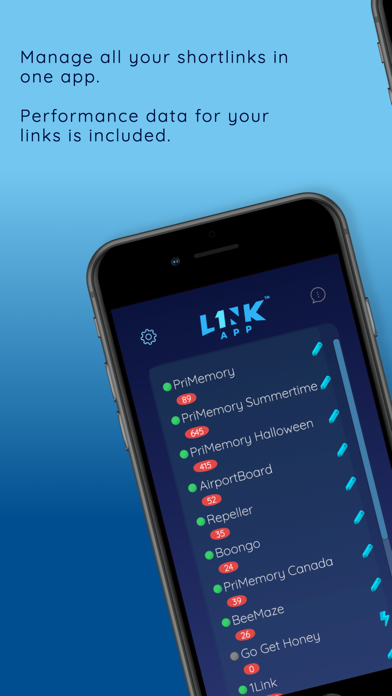 1Link™ Shortener Link App Screenshot