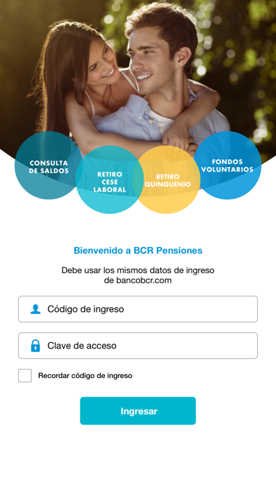 BCR Pensiones Screenshot