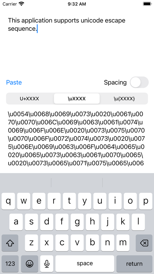 #3. Text2Unicode (iOS) Podle: Jo Hagikura