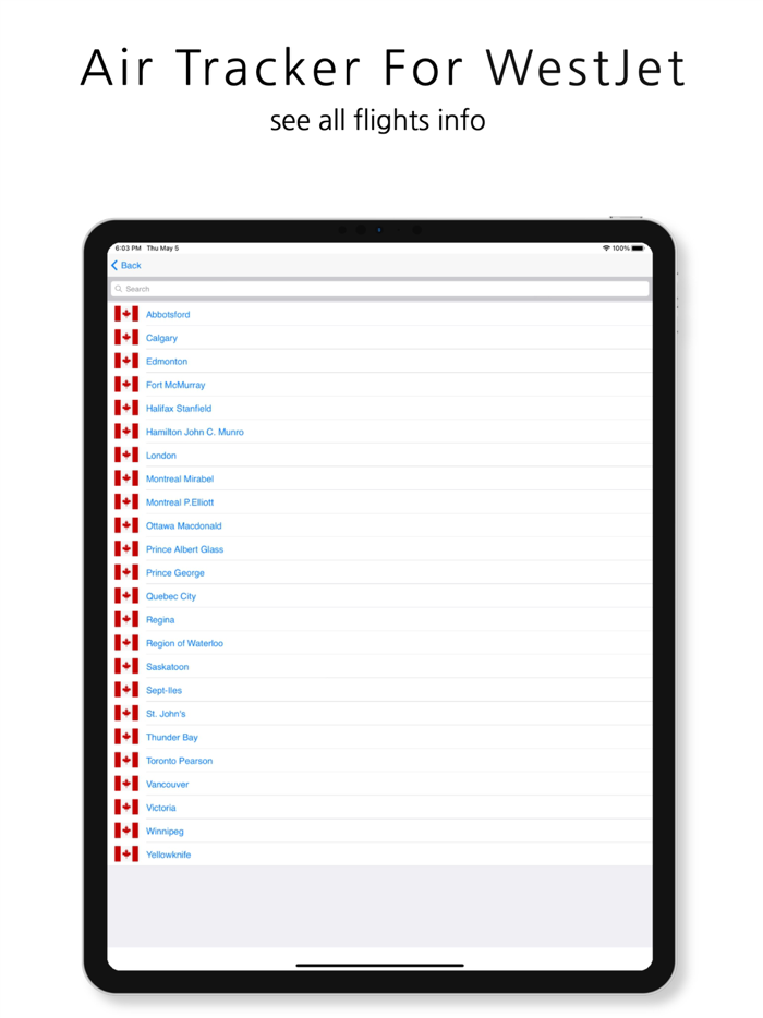 WJA  Tracker for WestJet