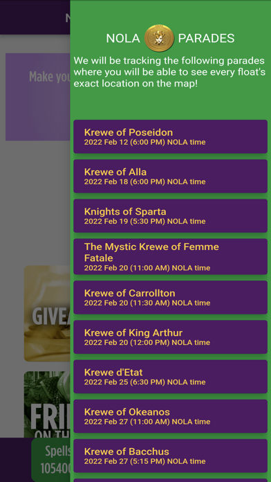 NOLA Parades Screenshot