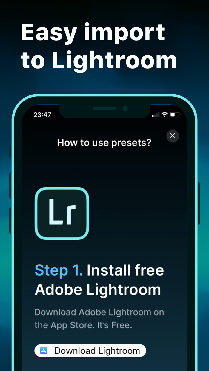 Presets and Filters - Filtry