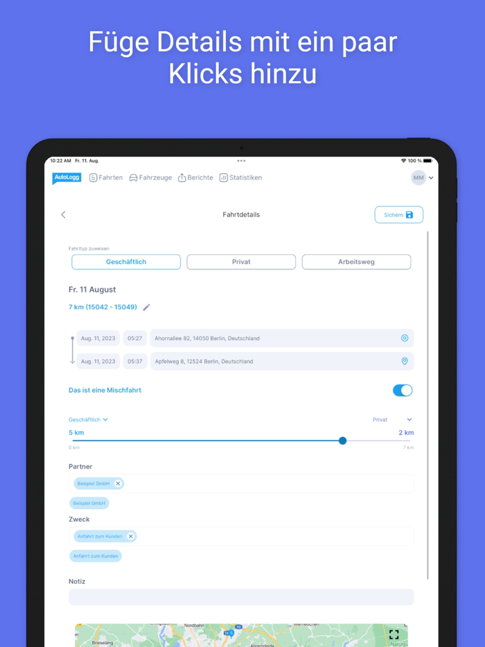 AutoLogg Fahrtenbuch 2.0