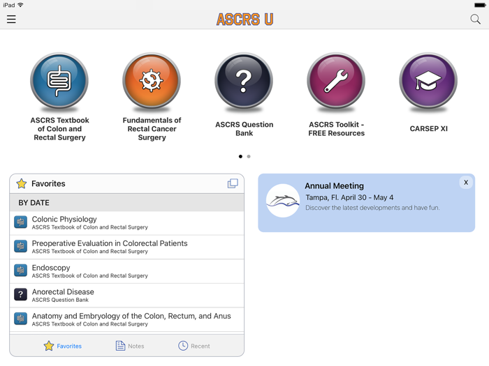 ASCRS-U Colorectal Surgery