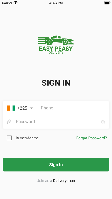 EasyPeasy Driver Screenshot