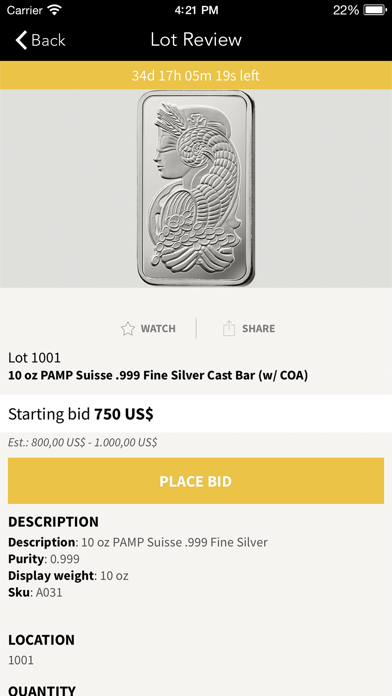 RJB Auctions Screenshot
