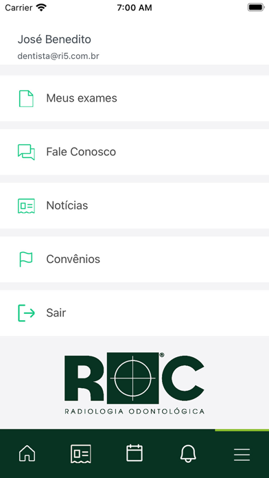 ROC Radiologia Natal Screenshot