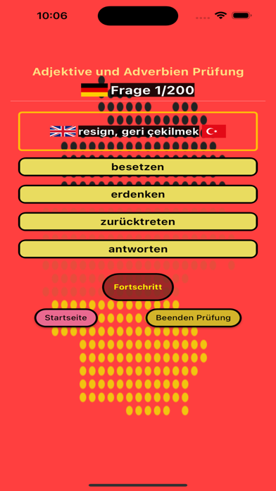 German Words Vocabulary Screenshot