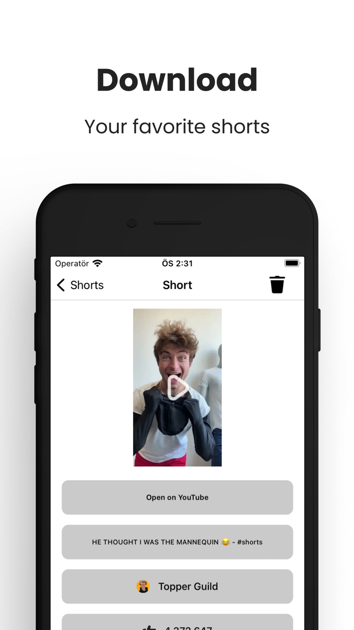 Save and View for YouTube Shorts