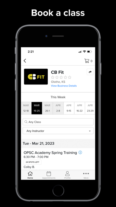 CB Fit Sports Performance Screenshot