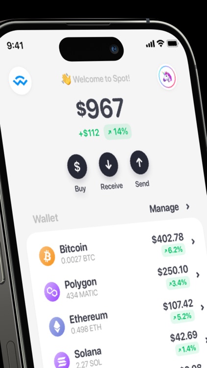 Spot: bitcoin & crypto wallet