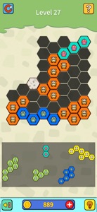 Hexa Block Puzzle - Hard level screenshot #1 for iPhone