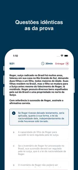 Game screenshot Simulados OAB apk