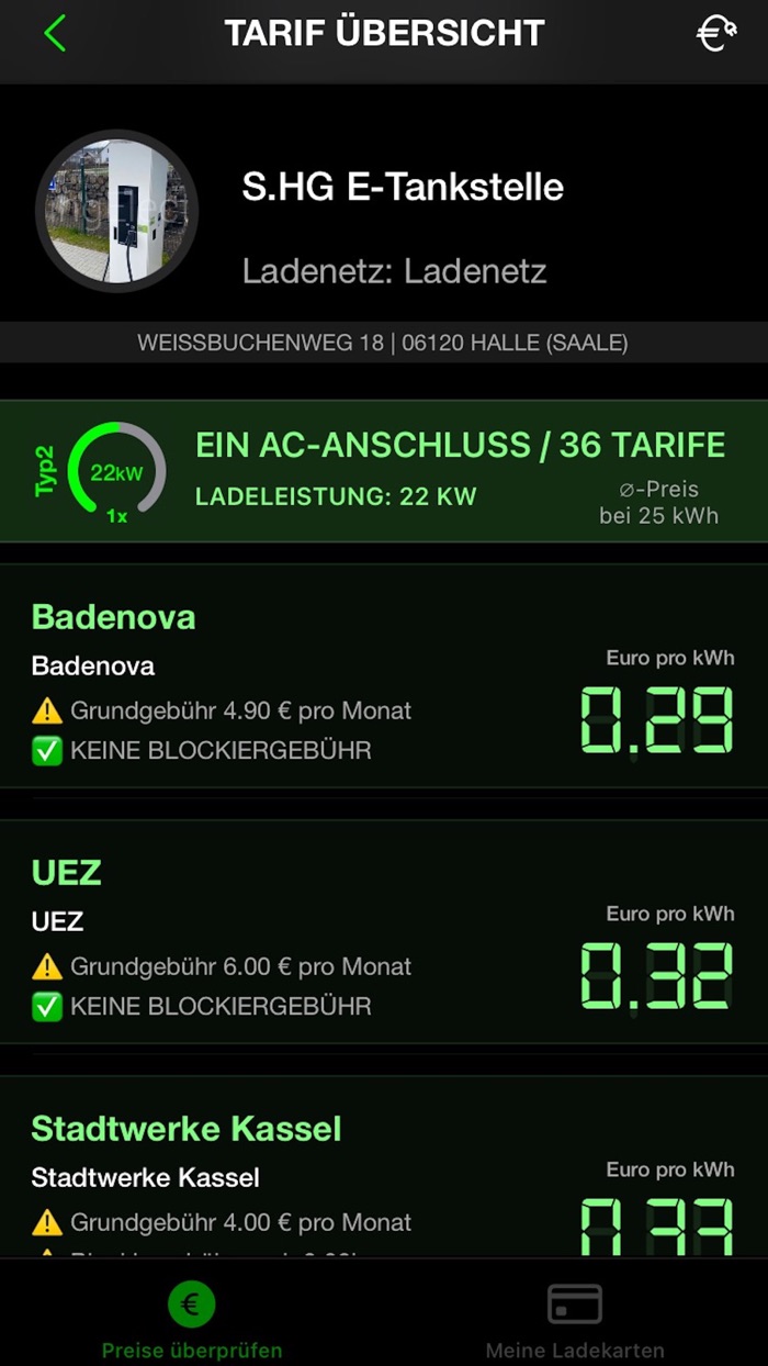 LadePreise für dein E-Auto