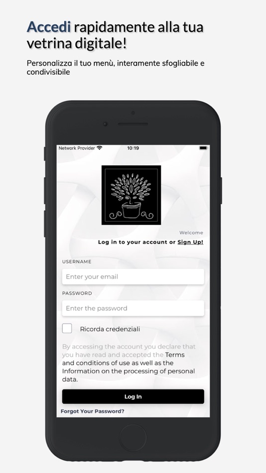#1. Digital Partner Menu (iOS) Podle: Digital Evolution Italia
