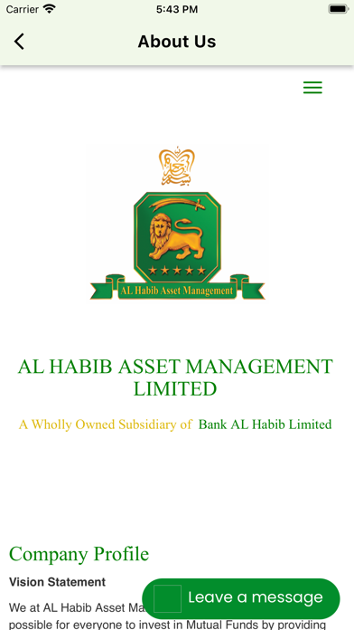 AL Habib Funds Screenshot