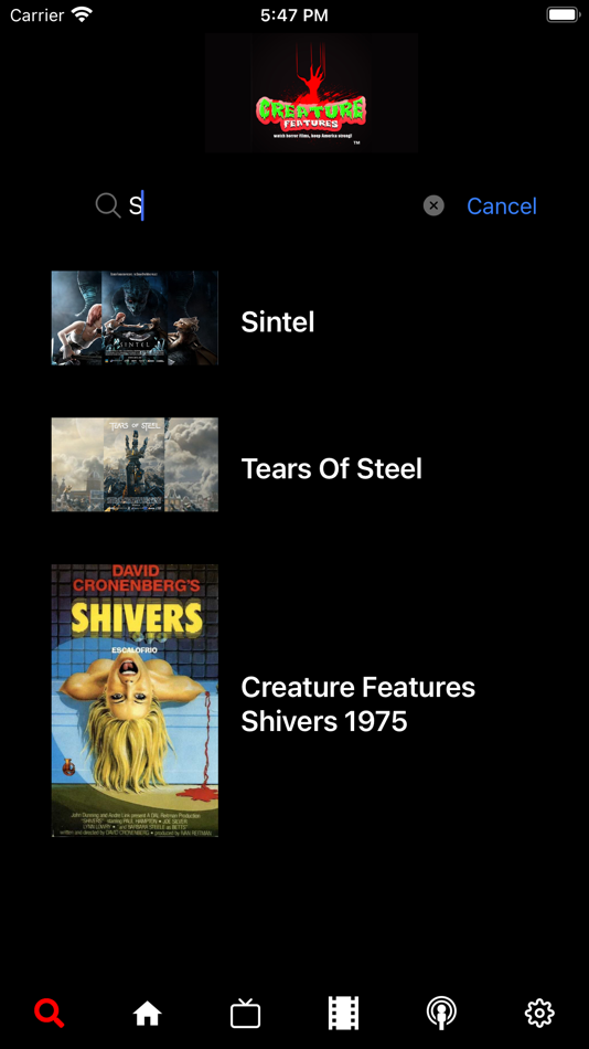 #6. Creature Features Network (iOS) 由: TvStartup Inc.