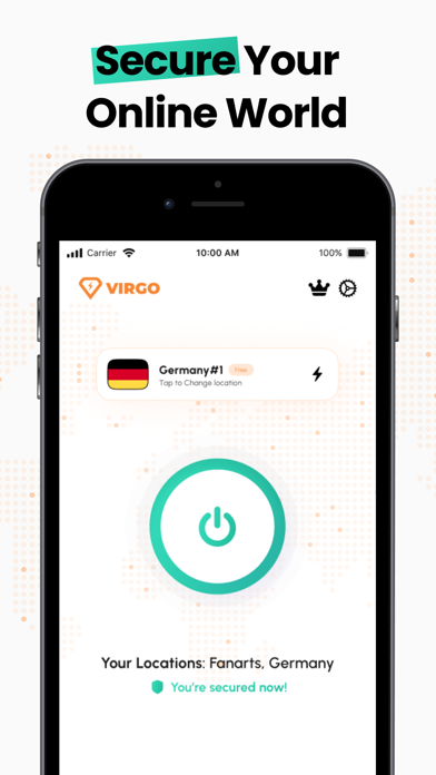 Virgo VPN Screenshot