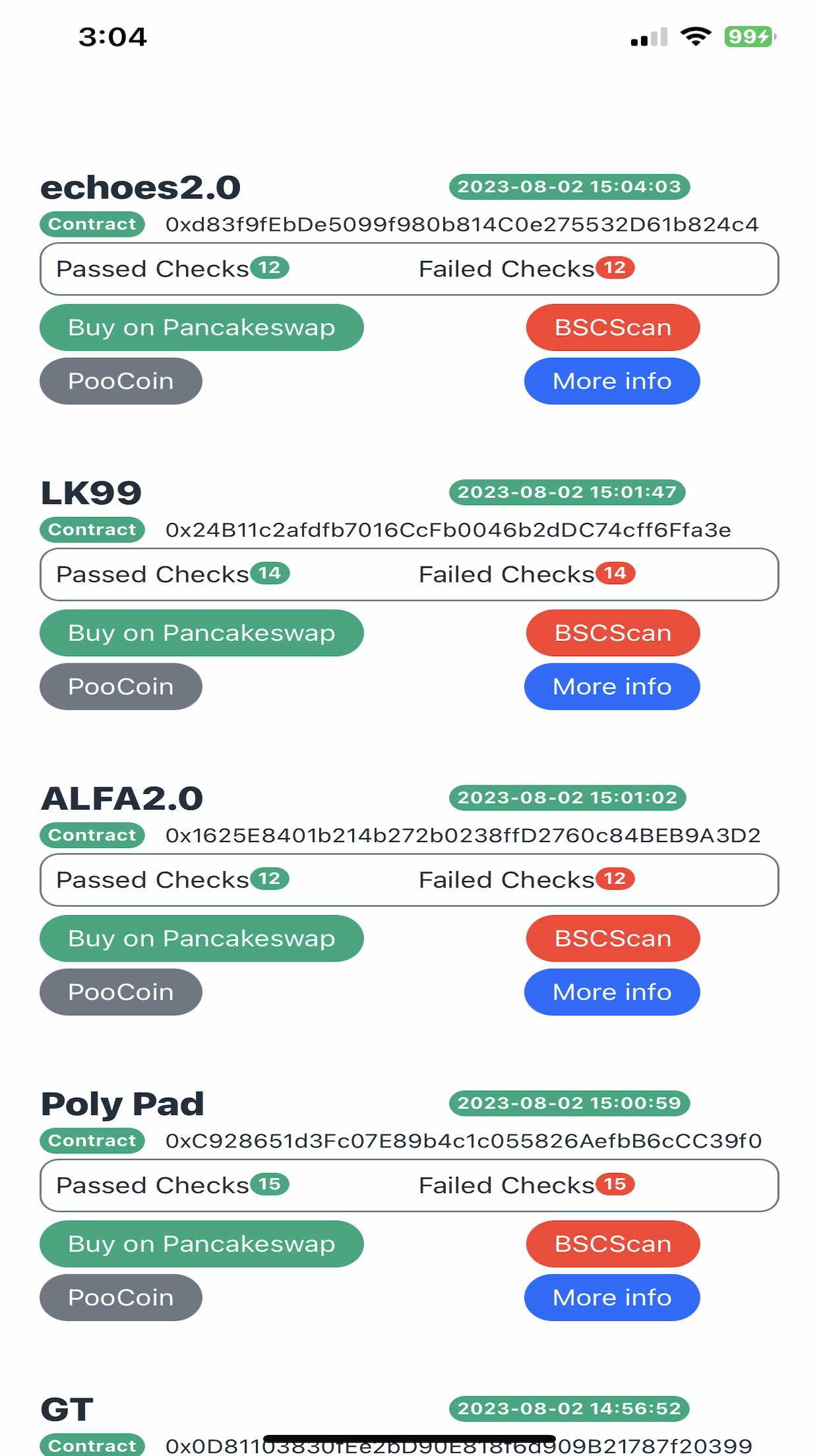 TokenTrends  New Crypto Tokens