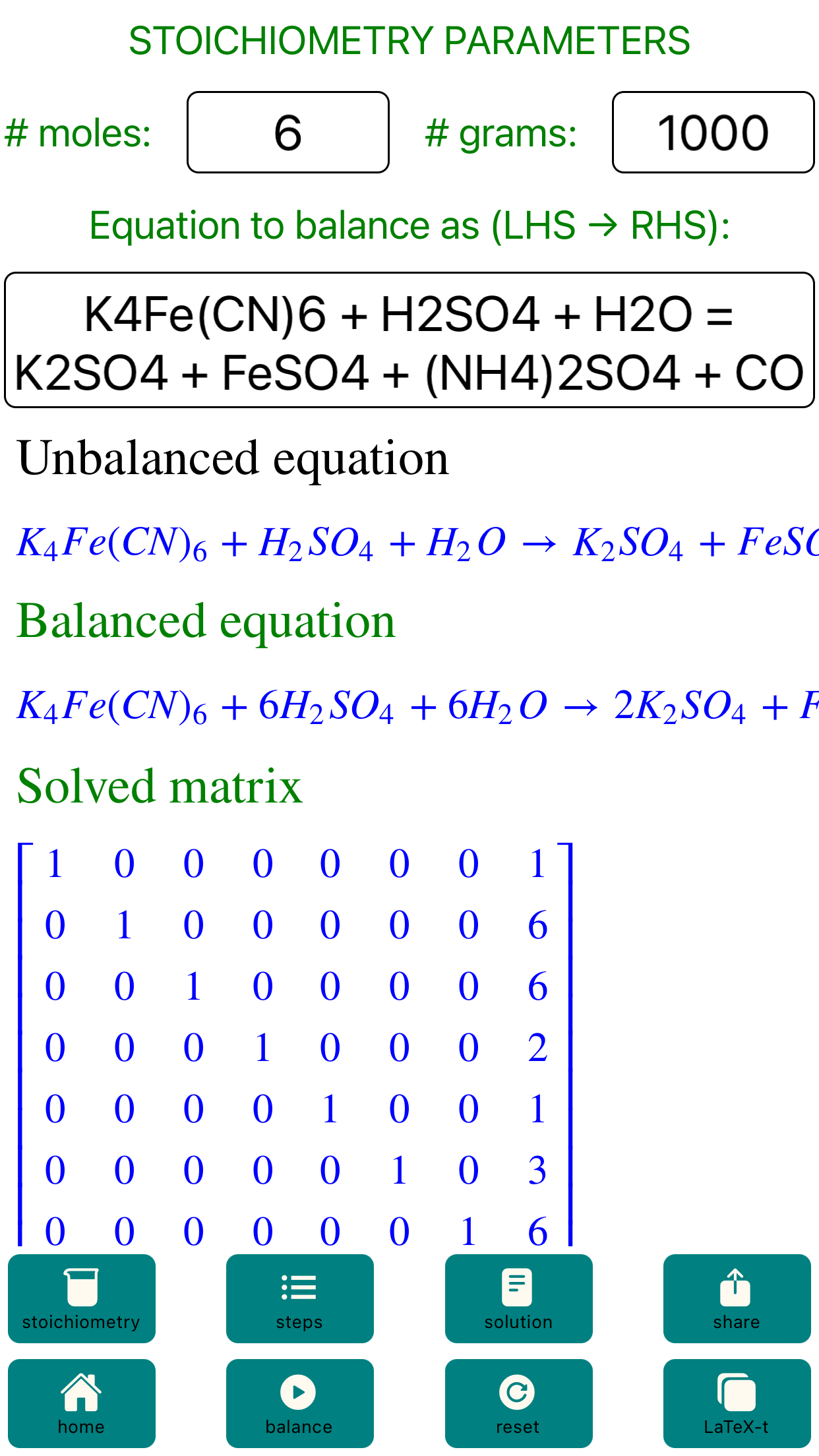 Chemical-Equation-Balance