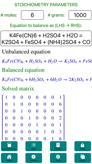 Chemical-Equation-Balance screenshot 1