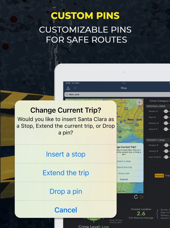 Crime and Place Stats n Map App