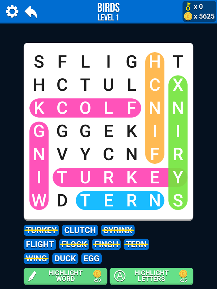 Guess Word CrossWord Puzzle