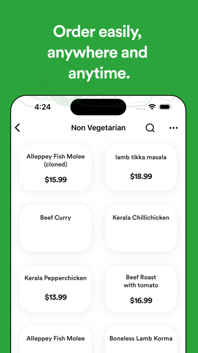 Taste of Kerala Ordering Screenshot