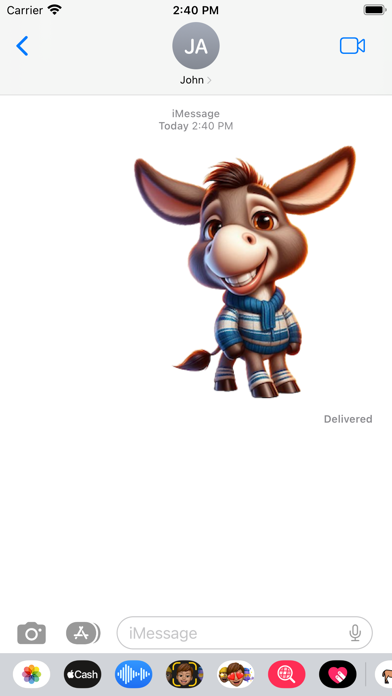 Donkey Stickers Screenshot