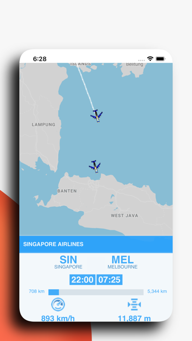 SIA: Singapore Airlines Radar Screenshot