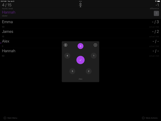 Scorepad for Wizard iPad app afbeelding 3
